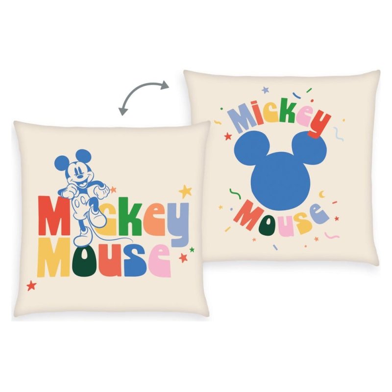Disney Soft Velboa Pillow Mickey Mouse 40 x 40 cm