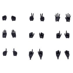 Megami Device M.S.G. Plastic Model Kit 1/1 09 Hand Set Skin Color Black