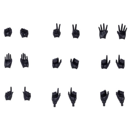 Megami Device M.S.G. Plastic Model Kit 1/1 09 Hand Set Skin Color Black