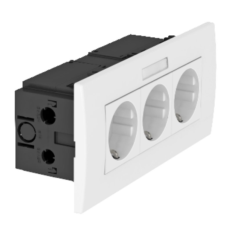 Obo Bettermann SDE-RW D0RW3B prise de courant Blanc