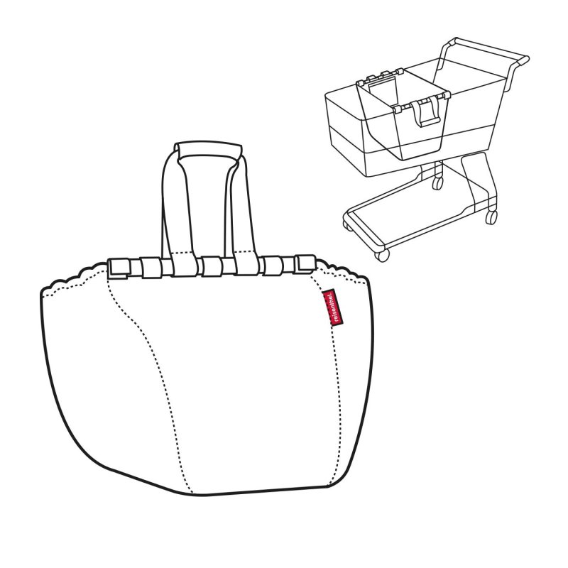 Reisenthel UJ7003 shopping bag Black, White Tote bag