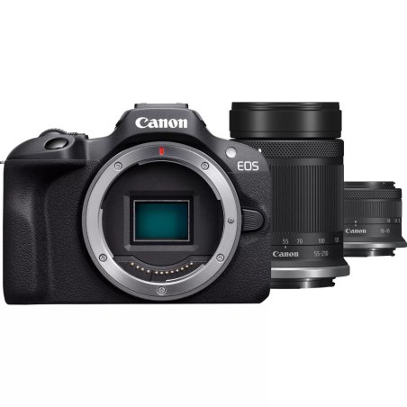 Canon EOS R100 RF-S 18-45mm F4.5-6.3 IS STM RF-S 55-200mm F5-7.1 IS STM Kit MILC 24.1 MP CMOS 6000 x 4000 pixels