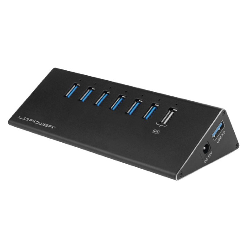 LC-Power LC-HUB-ALU-2B-7 6 1xUSB3.0 Alu 6 devcices black retail
