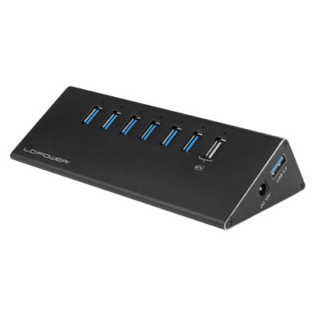 LC-Power LC-HUB-ALU-2B-7 6 1xUSB3.0 Alu 6 devcices black retail