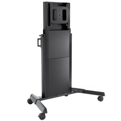 Chief XL Electric Height Adjust Cart - Wagen - motorisiert - für Flachbildschirm - Schwarz - Bildschirmgröße: