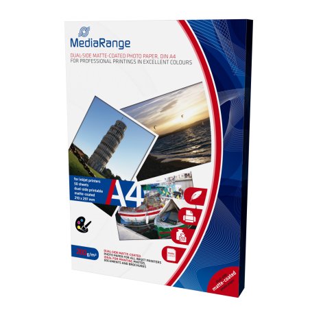MediaRange MRINK102 photo paper A4 White Matte