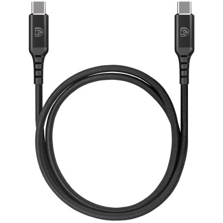DEQSTER Ladekabel USB-C auf USB-C, Schwarz, 1m