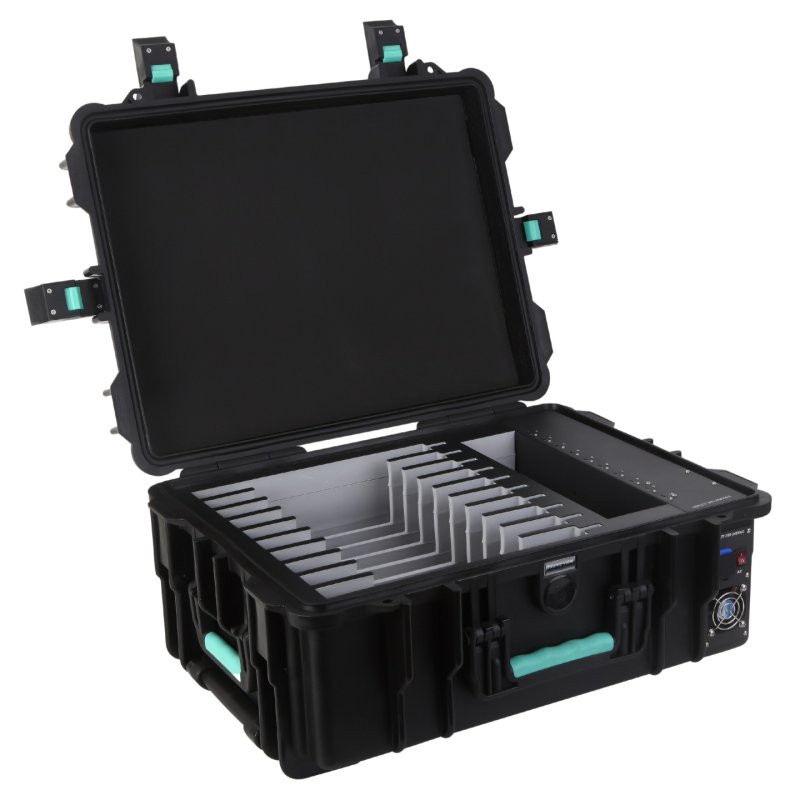 DEQSTER 10-744120 chargeur d'appareils mobiles Tablette Noir Secteur Charge rapide Intérieure, Extérieure