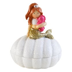 KIDS by FRIIS - Box w. lid - The little mermaid - 15 cm diameter, 10 cm height