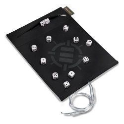 Enhance Tabletop Accessories Roll on a Scroll Dice and Rolling Mat White