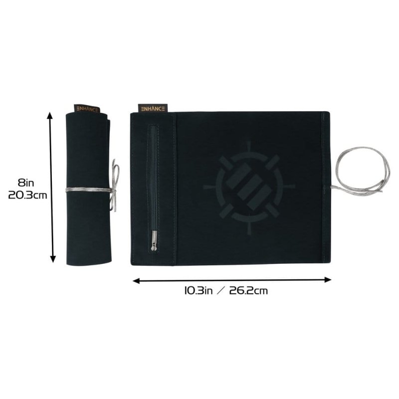 Enhance Tabletop Accessories Roll on a Scroll Dice and Rolling Mat White