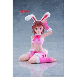 A Certain Scientific Railgun Moflock PVC Figure Mikoto Misaka (Fluffy Bunny Ver.) 13 cm