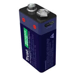 Trust USB-C rechargeable 9V battery