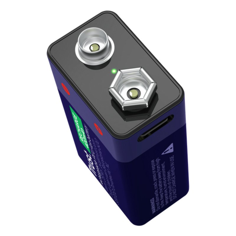 Trust USB-C rechargeable 9V battery