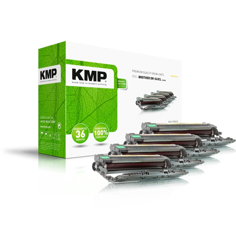 KMP B-DR32 Cartouche de toner 4 pièce(s) Compatible