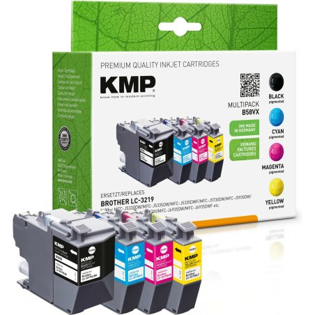 KMP 1537,4005 cartouche d'encre 4 pièce(s) Compatible Noir, Cyan, Magenta, Jaune