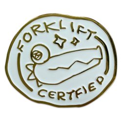 Crashout Crew Pin Badge Forklift Certified