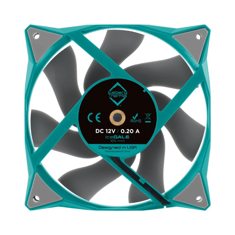 Iceberg Thermal IceGALE Computer case Fan 12 cm Teal 1 pc(s)