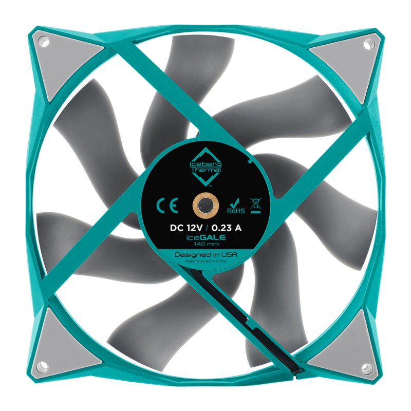 Iceberg Thermal IceGALE Boitier PC Ventilateur 14 cm Bleu 1 pièce(s)