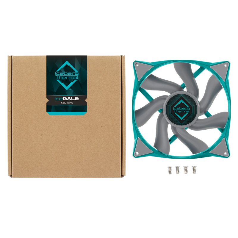 Iceberg Thermal IceGALE Boitier PC Ventilateur 14 cm Bleu 1 pièce(s)