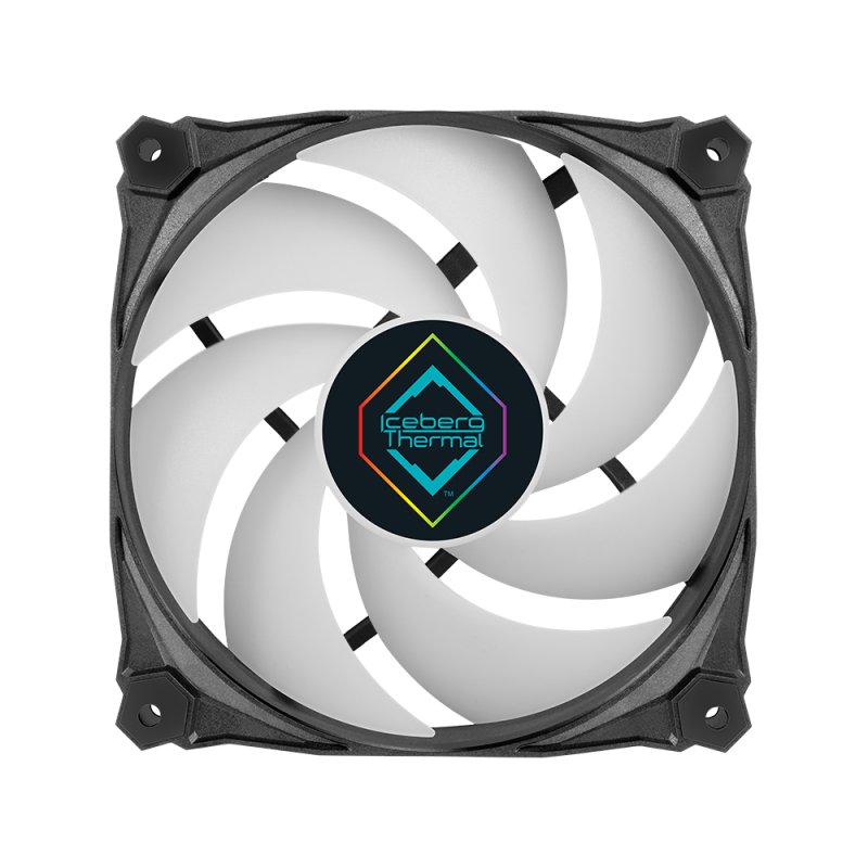 Iceberg Thermal IceGALE Lightning ARGB Computer case Fan 12 cm Black 3 pc(s)