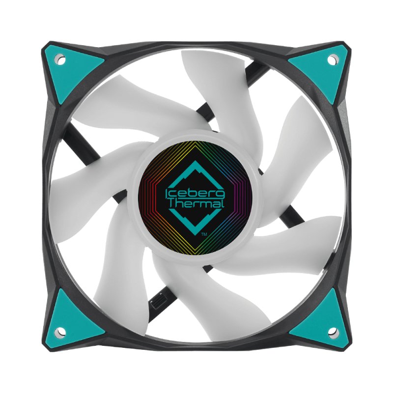 K ICEBERG THERMAL IceGALE ARGB PWM - 120mm ARGB Black