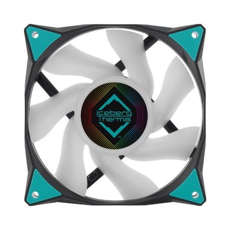 Iceberg Thermal IceGALE ARGB Boitier PC Ventilateur 12 cm Noir 1 pièce(s)