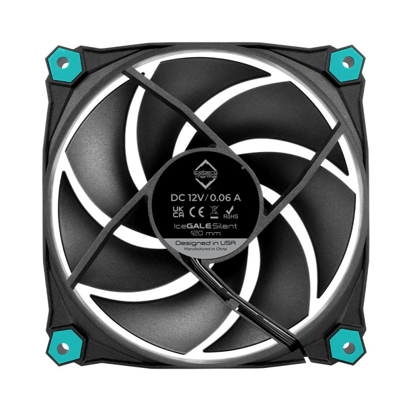 Iceberg Thermal IceGALE Silent Boitier PC Ventilateur 12 cm Noir 3 pièce(s)
