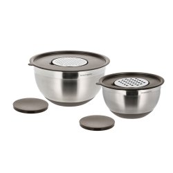 Blomsterbergs - Mixing Bowl Set – 8 Pieces – 3 5 Litres – Latte