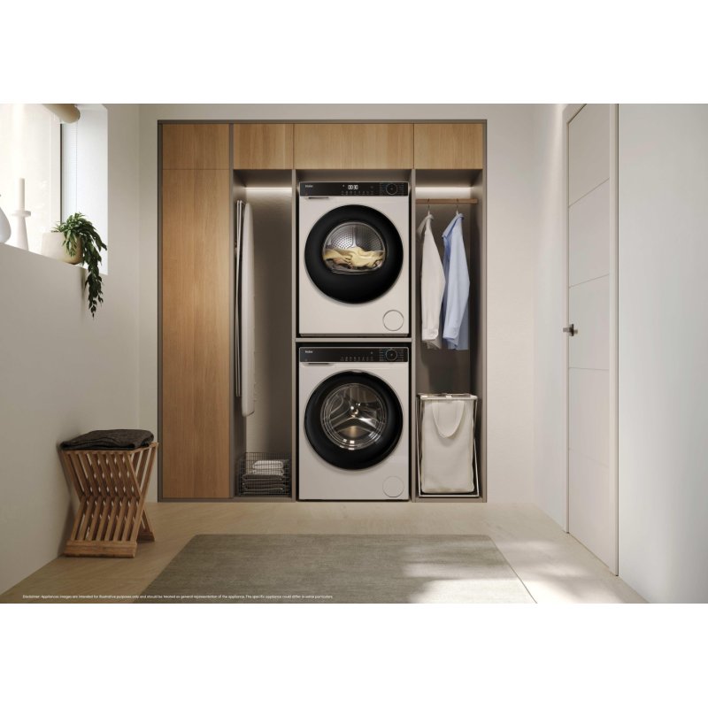 Haier HD120-E357U1 tumble dryer Freestanding Front-load 10 kg White
