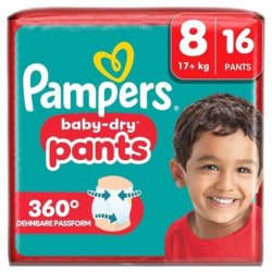 Pampers Baby-Dry Pants Size 8 17 kg 16 Count