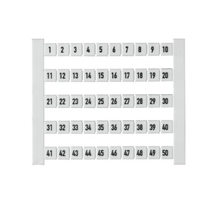 Weidmüller DEK 5 FW 1-50 Terminal block markers 500 pc(s)