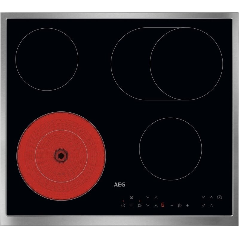 AEG TN64RA06XB Black Built-in 60 cm Ceramic hob 4 zone(s)