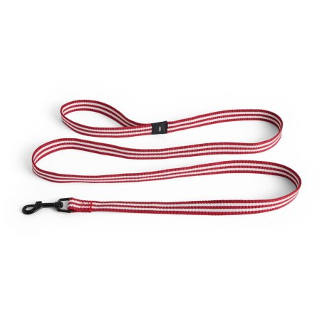 HAY - Dogs Leash Flat - S/M - Red and white stripe