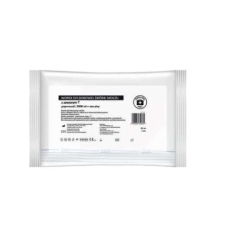 ABC First Aid Kit Sterile Daily Urine Collection Bag 2 Liters with T-Valve