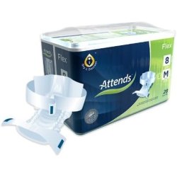 Attends Flex 8 M Disposable Briefs with Belt Fastening - Medium Size