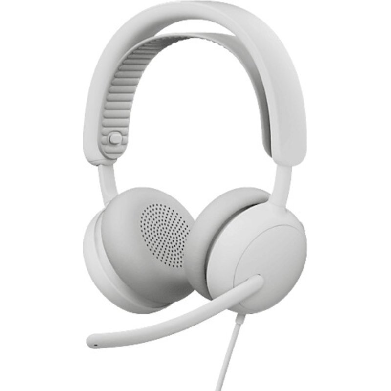 Logitech 981-001621 headphones/headset Wired White