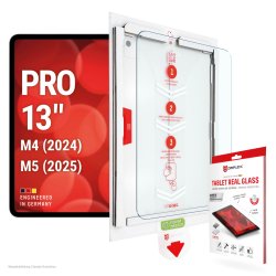 Displex Tablet Real Glass (10H) for Apple iPad Pro 13'' (2024/2025), MountMaster, engineered in Germany