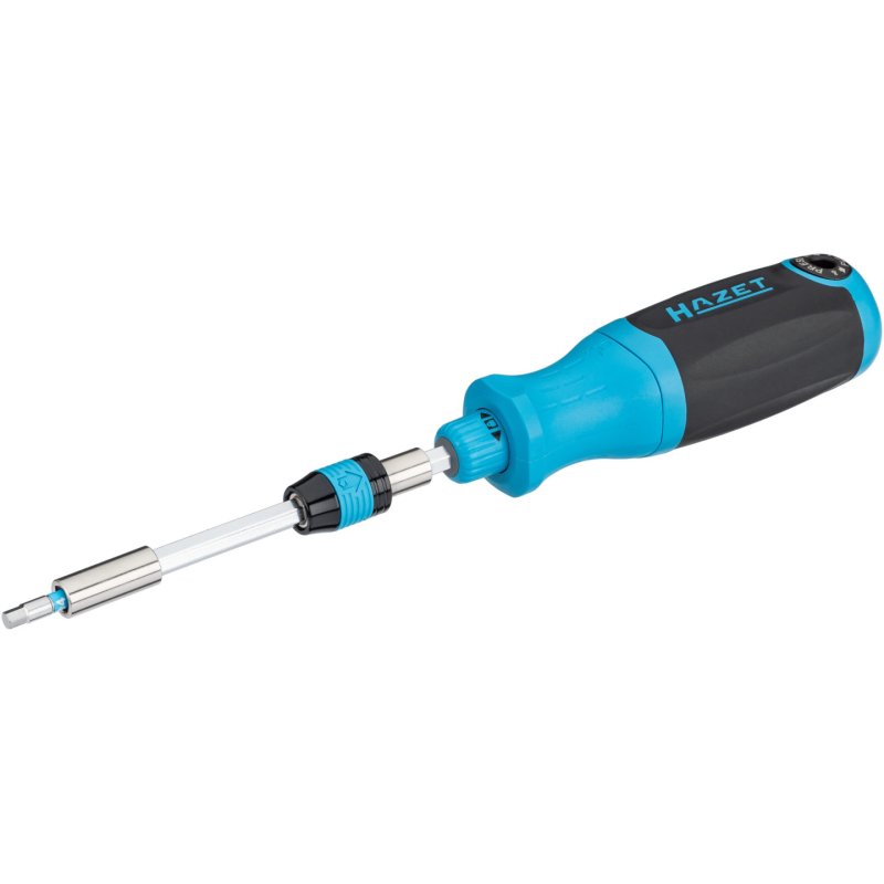 Bit Ratschen-Schraubendreher 811R-3 (blau/schwarz, mit integriertem Magazin)