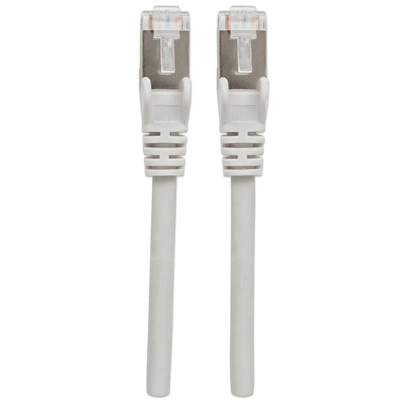 Patchkabel Cat6a-Stecker/Cat7-Rohkabel 30m grau