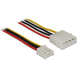 Delock Stromkabel 4 Pin Stecker 4 Pin Floppy Buchse 60 cm