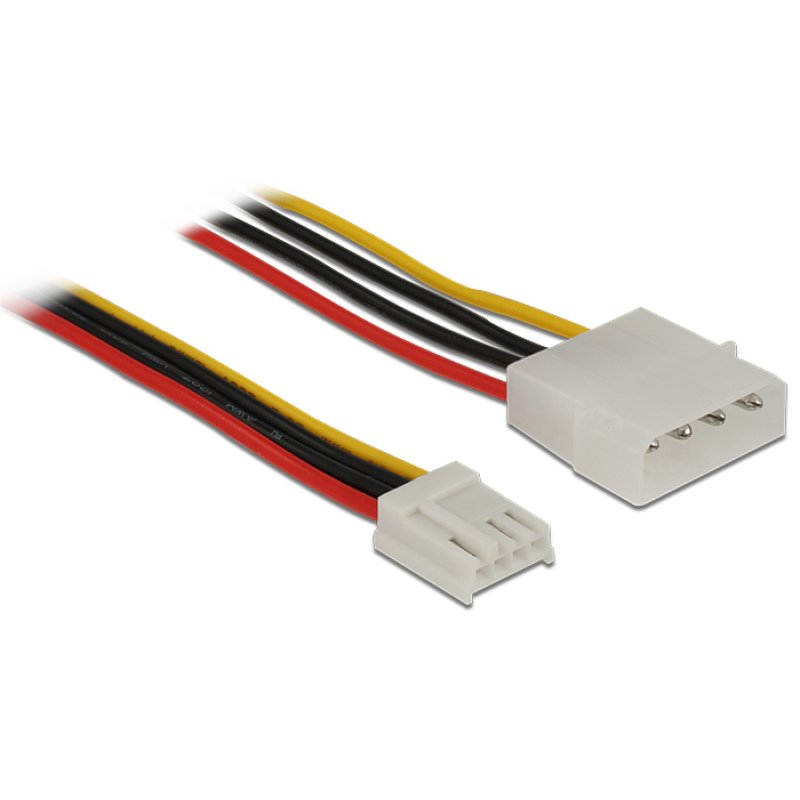 Delock Stromkabel 4 Pin Stecker 4 Pin Floppy Buchse 60 cm