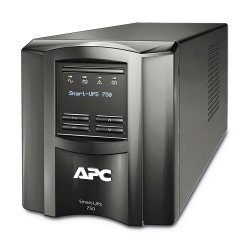 APC Smart-UPS 750VA LCD UPS AC 120V 500Watt 750VA 1-phase Ethernet RS-232 USB output connectors 6 Black with APC