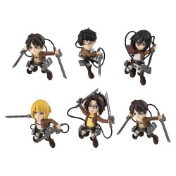 Attack on Titan Tobimas Mini Figures Blind Box Assortment (6)