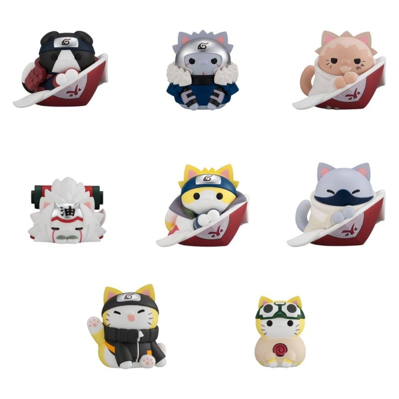 Naruto Shippuden Mega Cat Project Nyaruto! Mini Figures The bond between master and disciple ver. Blind Box Assortment