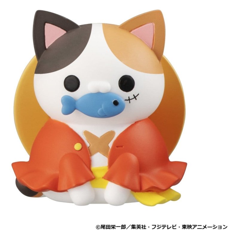 One Piece Mega Cat Project Mini Figures NyanPieceNyan! I'm gonna be king of Paw-rates!! Blind Box Assortment (8)