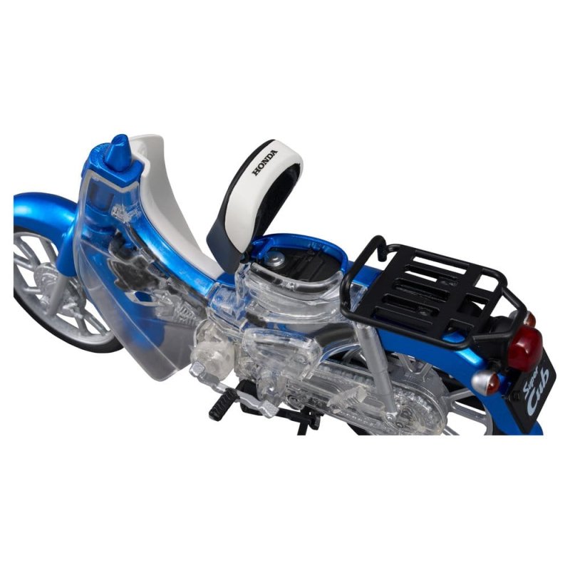 Honda Kaitanics Plastic Model Kit Super Cub 110 Glint Wave Blue Metalic
