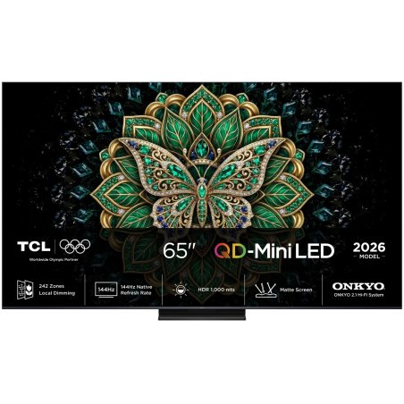 TCL C6K Pro 65C6K Pro 165.1 cm (65") 4K Ultra HD Smart TV Wi-Fi Black 1000 cd/m²