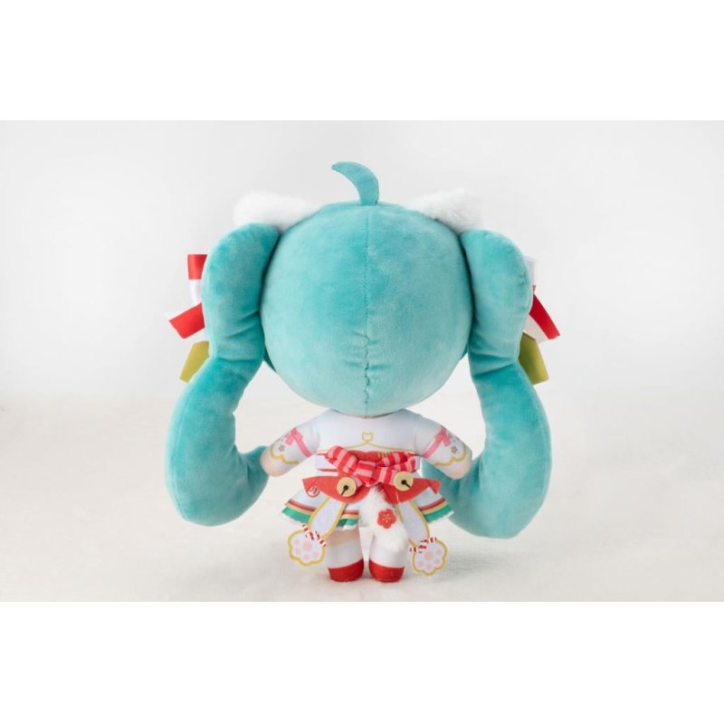 HATSUNE MIKU X MANEKI-NEKO - White Cat - Peluche 22cm
