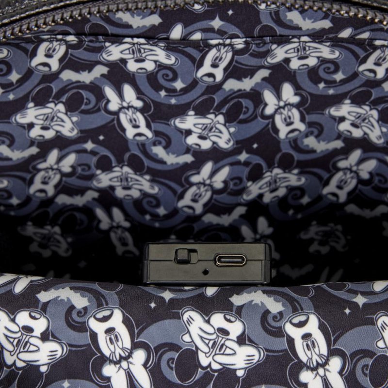 DISNEY - Mickey & Minnie Light Up Glow - Mini Sac à Dos Loungefly